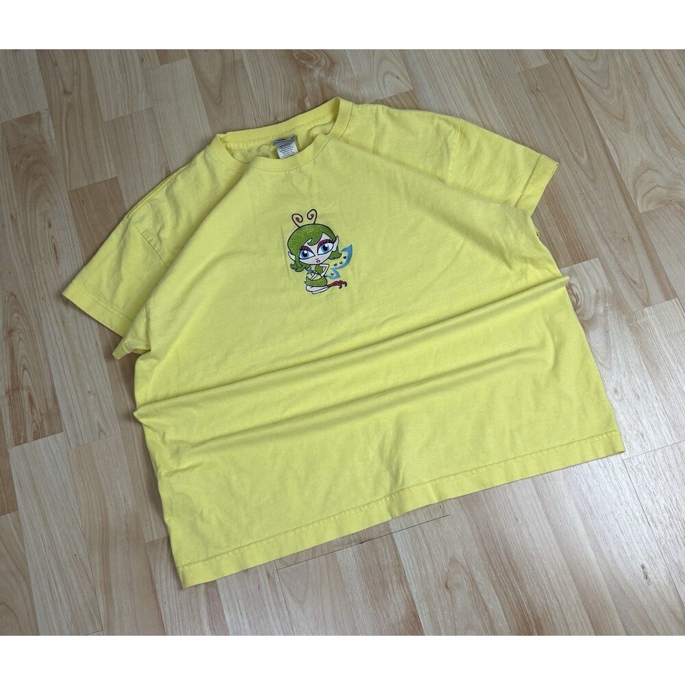 Vintage 90s Y2K Power Puff Girls Graphic T-Shirt / Yellow / Size Women’s XL